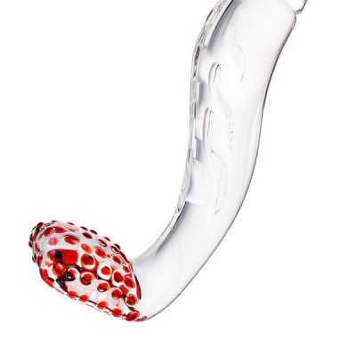 Gerçekçi olmayan yapay penis Sexus Glass, cam, transparan, 17,5 cm