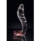 Gerçekçi olmayan yapay penis Sexus Glass, cam, transparan, 17,5 cm