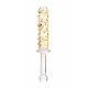 Sexus Glass Çift Taraflı Cam Dildo, Şeffaf, 25 cm