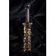 Sexus Glass Çift Taraflı Cam Dildo, Şeffaf, 25 cm