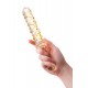 Sexus Glass Çift Taraflı Cam Dildo, Şeffaf, 25 cm