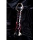 Sexus Glass Çift Taraflı Cam Dildo , Şeffaf, 21 cm