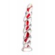 Gerçekçi olmayan yapay penis Sexus Glass, cam, transparan, 18 cm