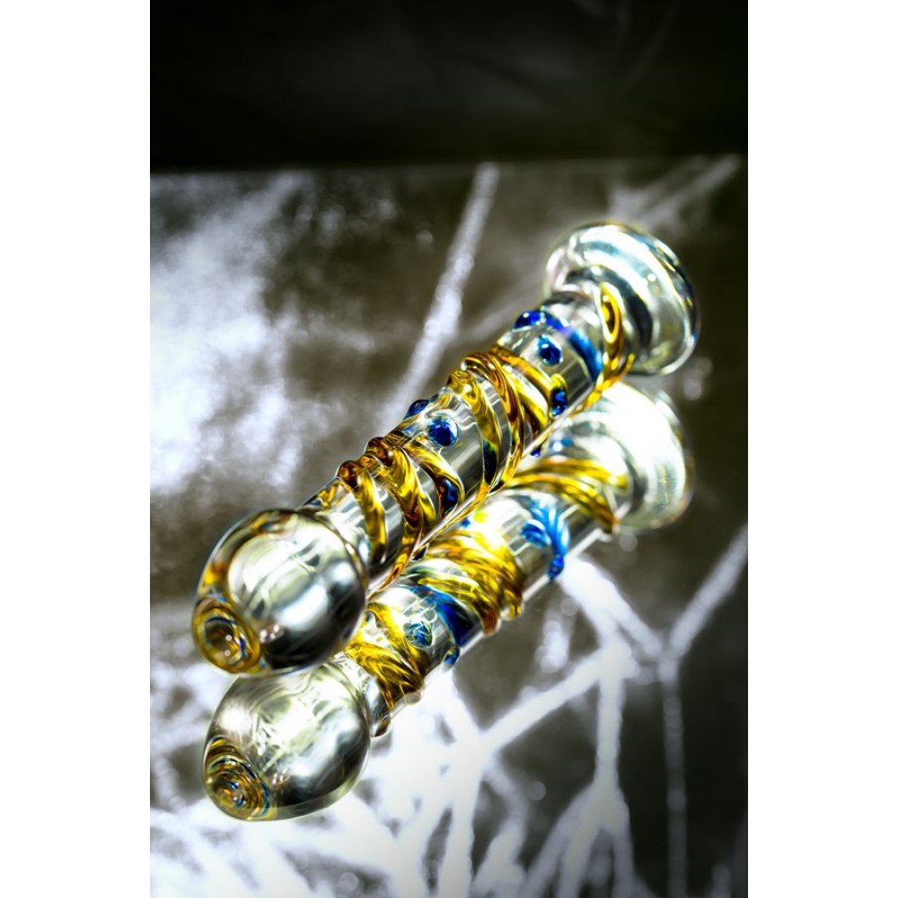 Sexus Glass Cam Dildo, Şeffaf, 17,5 cm