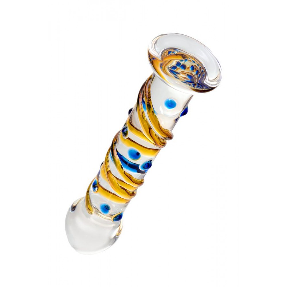 Sexus Glass Cam Dildo, Şeffaf, 17,5 cm