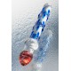 Sexus Glass Çift Taraflı Cam Dildo, Şeffaf, 20 cm