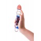 Sexus Glass Çift Taraflı Cam Dildo, Şeffaf, 20 cm