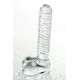 Gerçekçi olmayan yapay penis Sexus Glass, cam, transparan, 21 cm