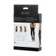 Glossy LOTİS Deri Jartyer Çorobı, Wetlook , siyah, XL