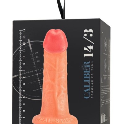 Gerçekçi yapay penis, RealStick CALIBER, 14 cm, Ø3