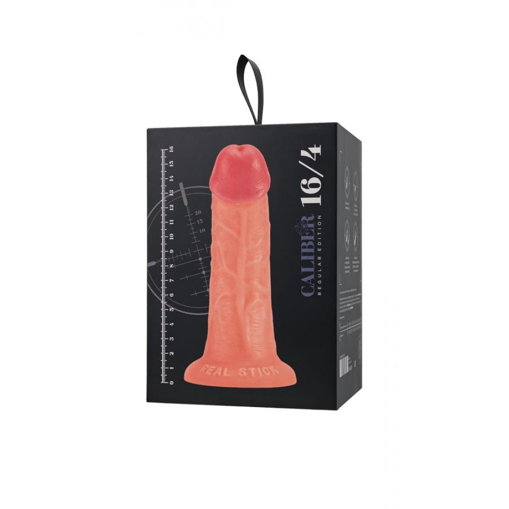 Gerçekçi yapay penis, RealStick CALIBER, 16 cm, Ø4