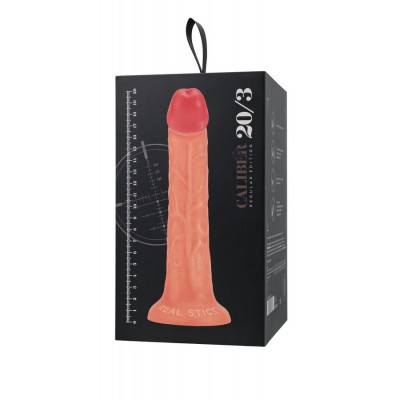 Gerçekçi yapay penis, RealStick CALIBER, 20 cm, Ø3