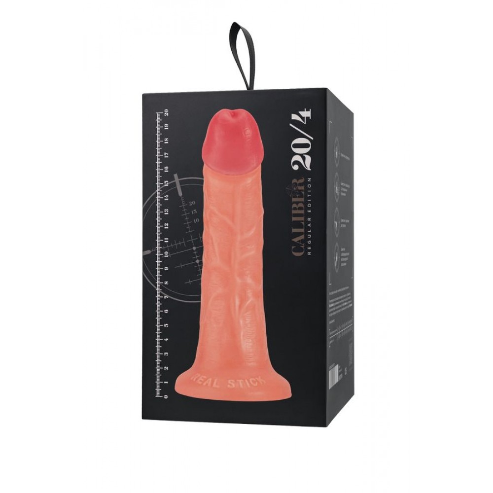 Gerçekçi yapay penis, RealStick CALIBER, 20 cm, Ø4