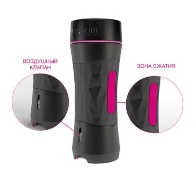                  Mystim OH PUSH ME Anal Masturbator, TPE, Ten, 21,5 cm