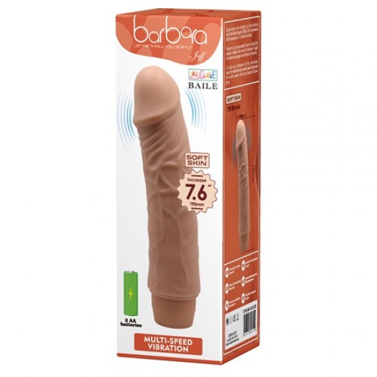 Güçlü Titreşimli 20cm Realistik Vibratör Gerçekci Penis Dildo