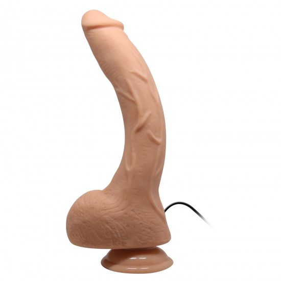 Titreşimli Realistik Damarlı Vantuzlu G-Spot Dildo Penis