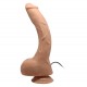 Titreşimli Realistik Damarlı Vantuzlu G-Spot Dildo Penis