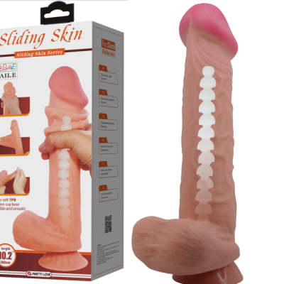 Kıkırdaklı Gerçek Cilt Yapısında Dev Dildo Penis 26-5,5 cm