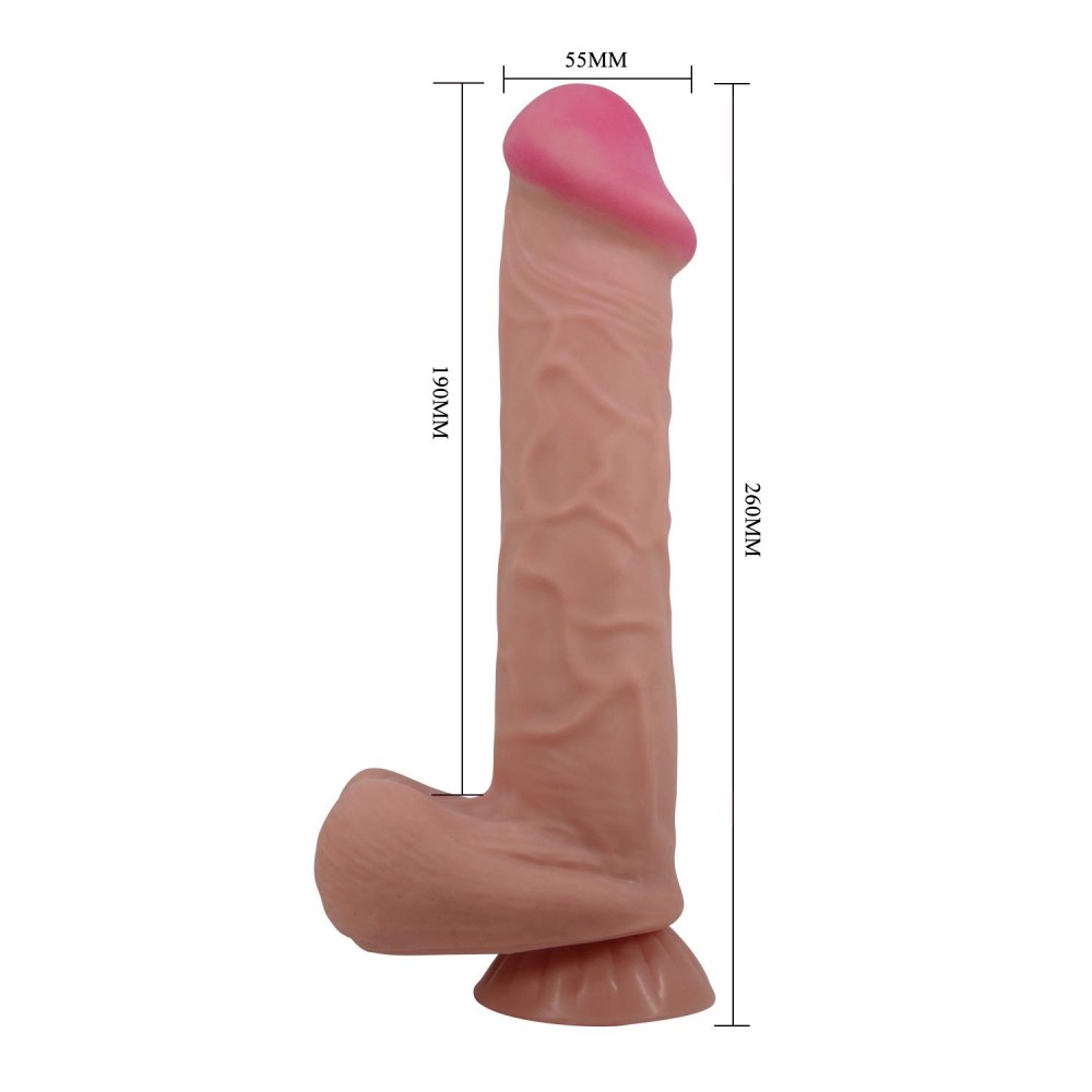 Kıkırdaklı Gerçek Cilt Yapısında Dev Dildo Penis 26-5,5 cm