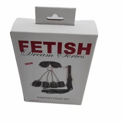 Siyah Fetish Fantezi Seti