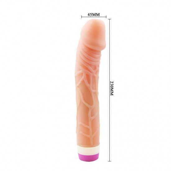 Waves 22 Cm Güçlü Titreşimli Realistik Vibratör Gerçekçi Dildo