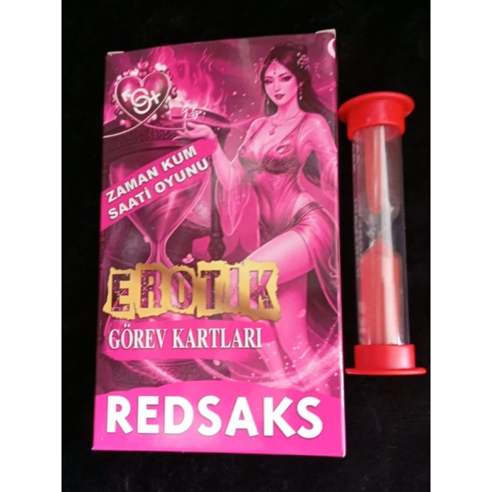 RedSaks Zaman Kum Saati Çiftler Oyunu – 1 Dakikalık Tutku ve Eğlence Görev Kartlarıyla Romantik Oyun Seti