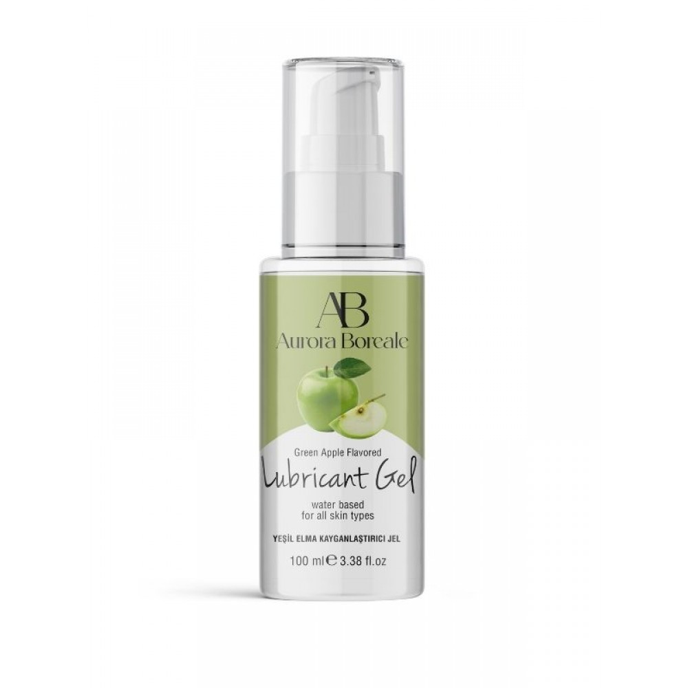 Aurora Boreale Yeşil Elma Aromalı Kayganlaştırıcı Jel 100 ML