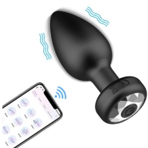                     Telefon Kontrollü Titreşimli Anal plug 1