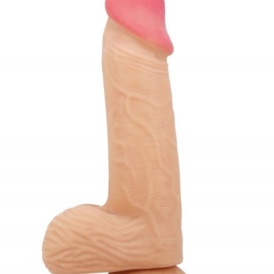 ORTANLisle 8.1 İnç Kıkırdak Yapılı Gerçek Deri Yapılı Dildo