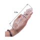 Wolf Warrior Crystal Şeffaf Dokulu Penis Kılıfı
