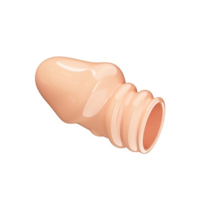 Jeremy Geciktirici ve Sertleştirici TPR Penis Kılıfı Ten Rengi
