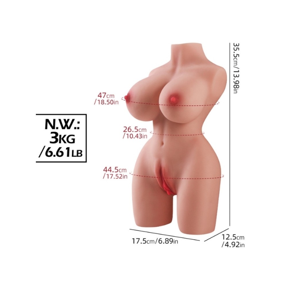mini yarım vücut manken 3 kg