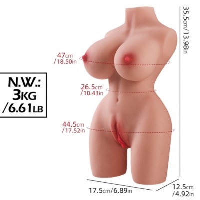 mini yarım vücut manken 3 kg 
