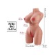 mini yarım vücut manken 3 kg