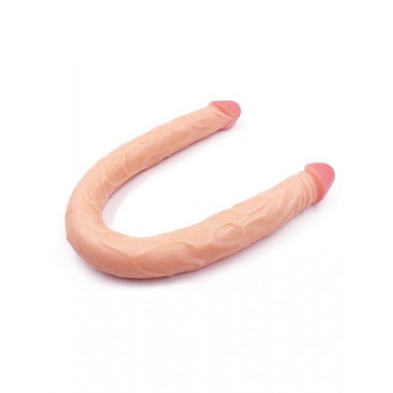 Ten Rengi 55 cm Çift Taraflı Dildo