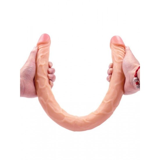 Ten Rengi 55 cm Çift Taraflı Dildo