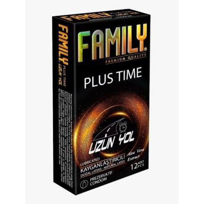 Family Plus Time - Uzun Yol Aloe Vera’lı Prezervatif Family Plus Time - Uzun Yol Aloe Vera’lı Prezervatif