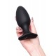 LOVENSE Hush 2 (L) anal kılıf, silikon, siyah, 12,1 cm