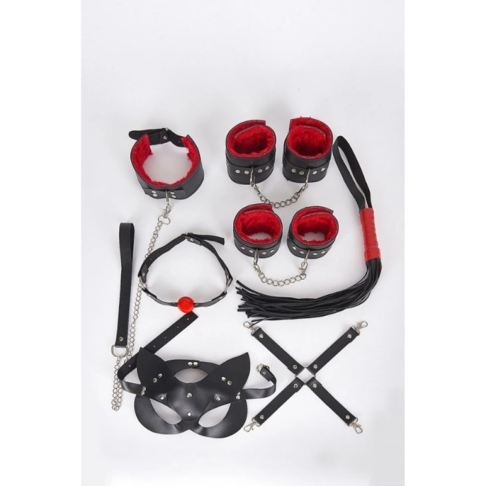 VGS 8 Parçalı Kırmızı Fetiş Set