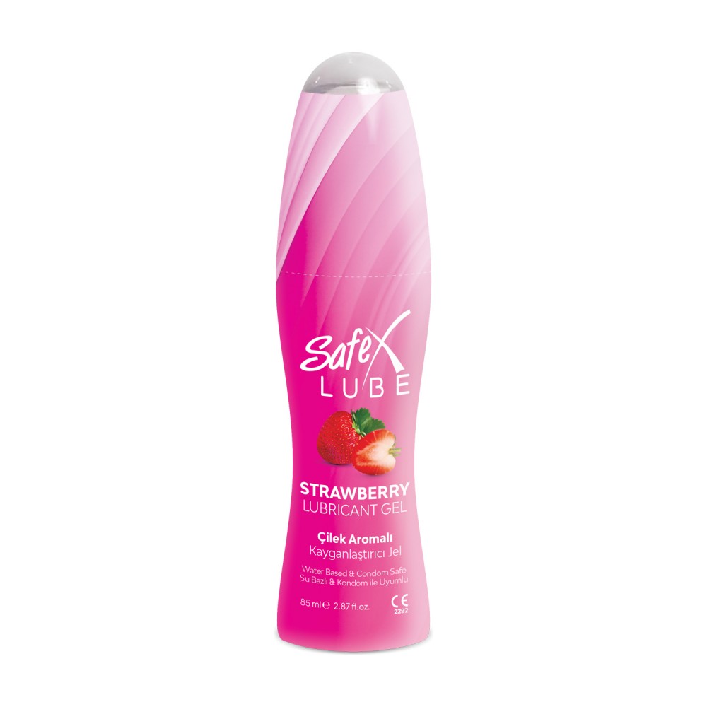 Safex Lube Kayganlaştırıcı Jel Çilek 85 ml Safex Lube Kayganlaştırıcı Jel Çilek 85 ml