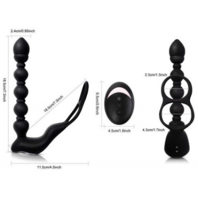 Isıtmalı Penis Halkalı Anal Prostat Vibratör