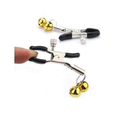 Sarı Zilli Göğüs Uyarıcı Meme Ucu Klipsi Nipple Clamps With Yellow Bell