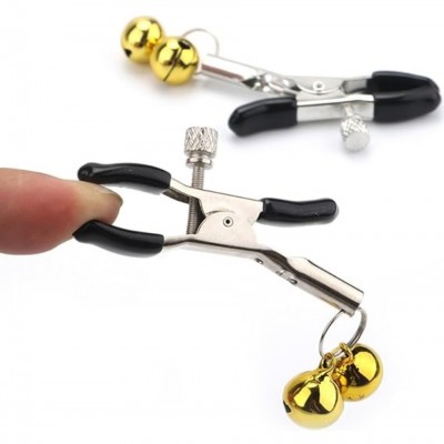 Sarı Zilli Göğüs Uyarıcı Meme Ucu Klipsi Nipple Clamps With Yellow Bell