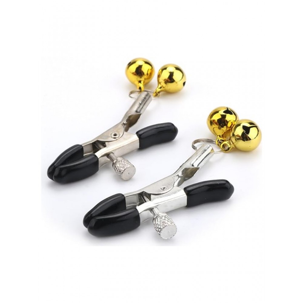 Sarı Zilli Göğüs Uyarıcı Meme Ucu Klipsi Nipple Clamps With Yellow Bell
