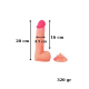 Ultra Gerçekçi 20 Cm Kıkırdaklı Dildo