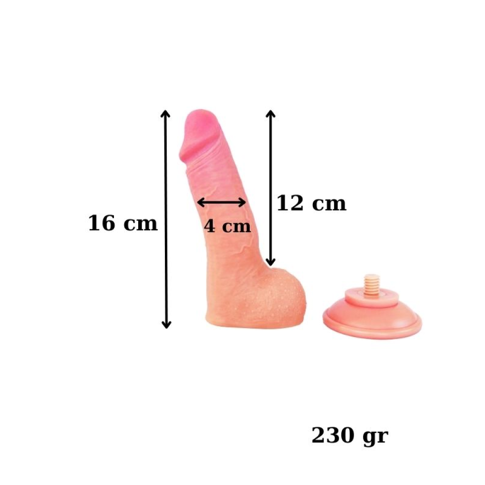 Ultra Gerçekçi 16 Cm Kıkırdaklı Dildo