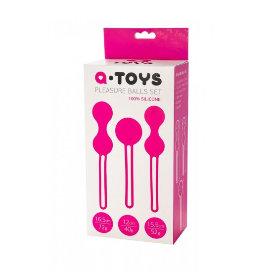 A-Toys by TOYFA Redvil Vajinal Top Seti, silikon, pembe, 16,5 cm