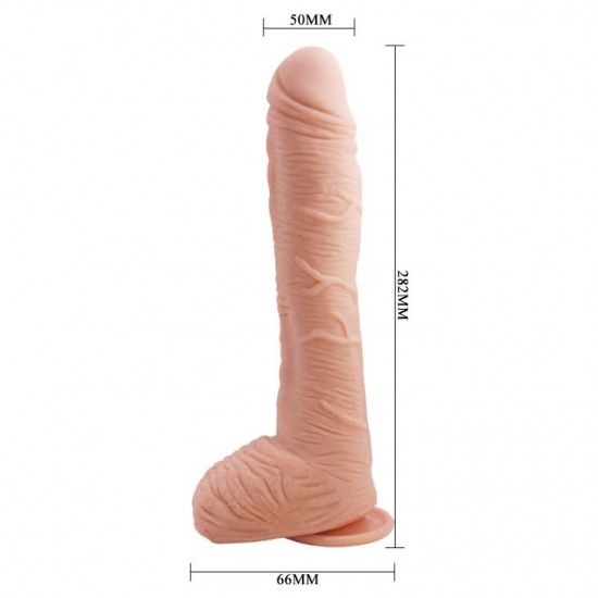 Beautiful 27 CM G-Spot Realistik Damarlı Vantuzlu Dev Dildo Penis