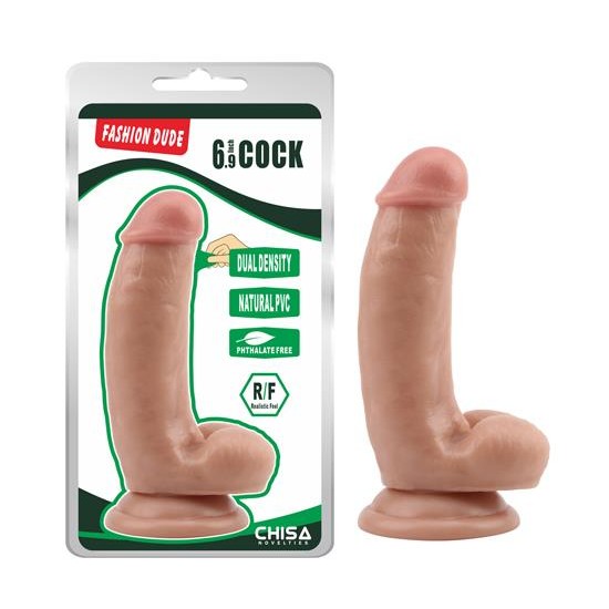 Fashion Dude 17.2cm Çift Katmanlı Dildo