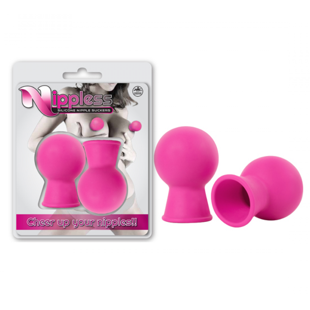 Nippless Silikon Göğüs Ucu Vakumu - Pembe